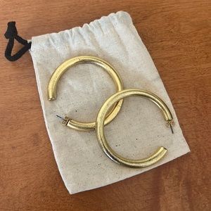 Madewell gold hoop earrings